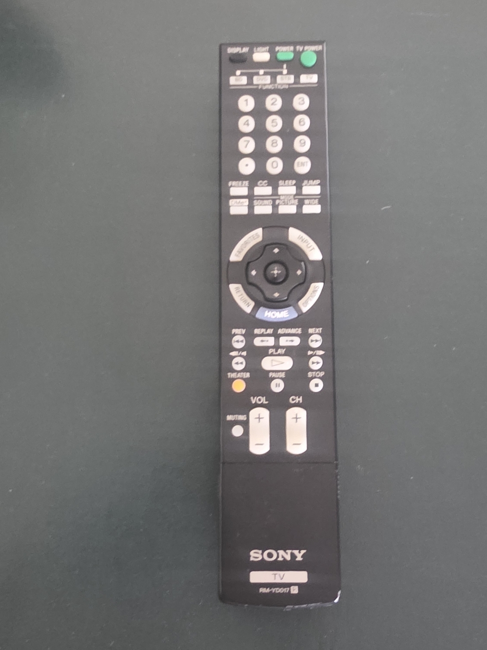 Sony Black TV Remote